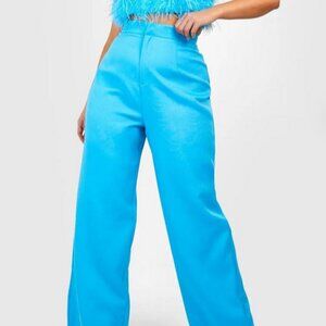 Boohoo Vibrant Blue Women's Trousers Tailored
